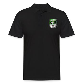 12th birthday Boy Soccer 12 Years Old Gifts - Männer Poloshirt - Schwarz - Vorne - Kai (181cm)