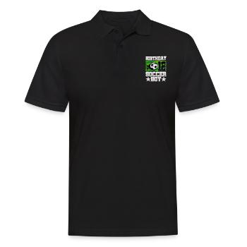 12th birthday Boy Soccer 12 Years Old Gifts - Männer Poloshirt - Schwarz - Vorne - Kai (181cm)