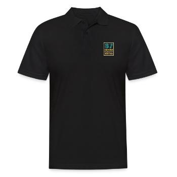 Proverb 87 - Men's Polo Shirt - black - Front - Kai (181cm)