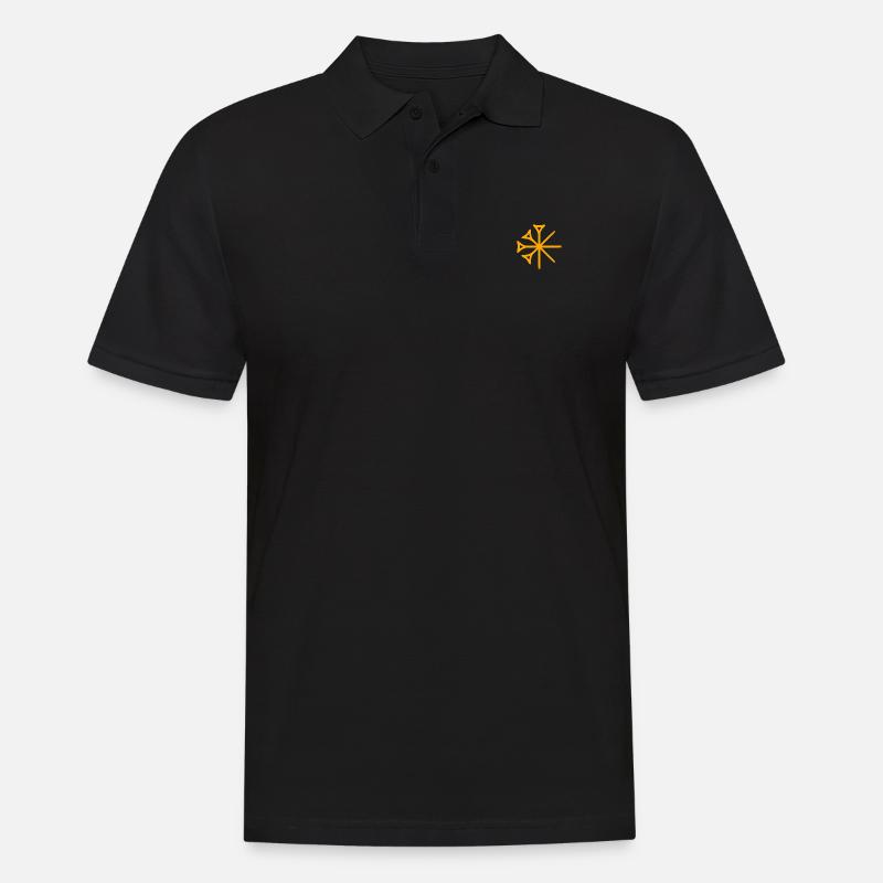 Keilschrift Sumer Dingir Stern - Männer Poloshirt - Schwarz
