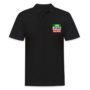 jin jiyan azadi - Men's Polo Shirt - black - Front - Kai (181cm)
