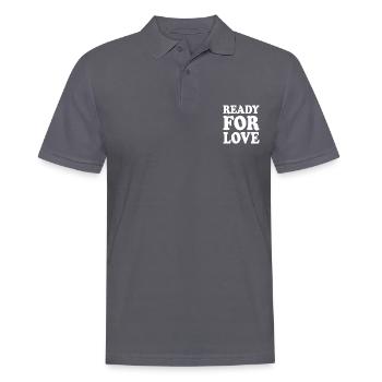 Ready for love - Polo Homme - charbon - Devant - Nico (186cm)
