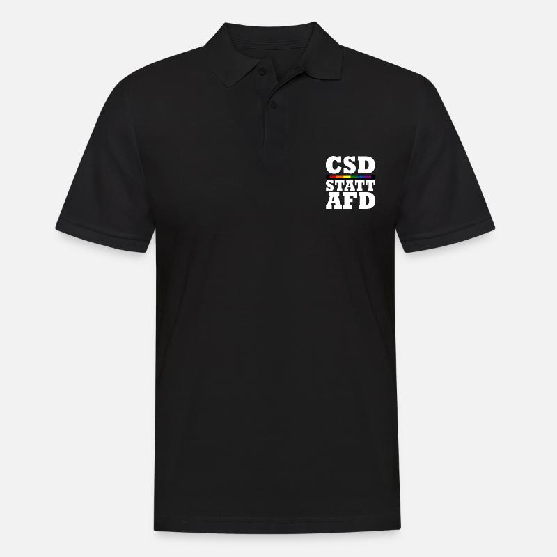 Csd au lieu d’afd - Polo Homme - noir