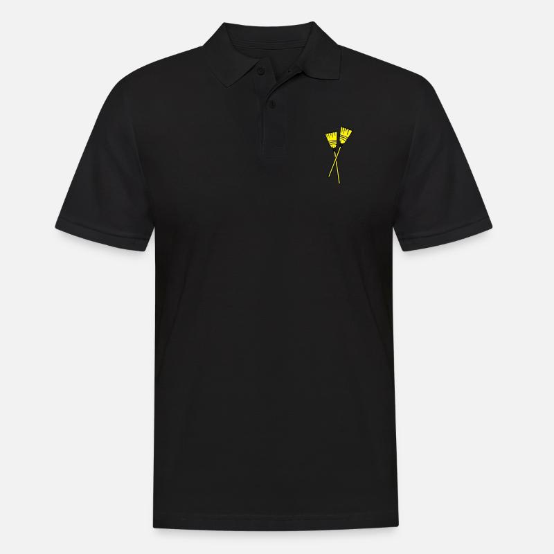 balais double1 - Polo Homme - noir