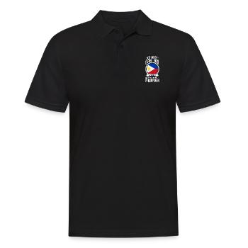 Ich Brauche Keine Therapie Ich Muss Nur Auf Die - Männer Poloshirt - Schwarz - Vorne - Kai (181cm)