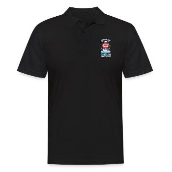 Pinguine Ich Bin Ein Pinguin - Männer Poloshirt - Schwarz - Vorne - Kai (181cm)