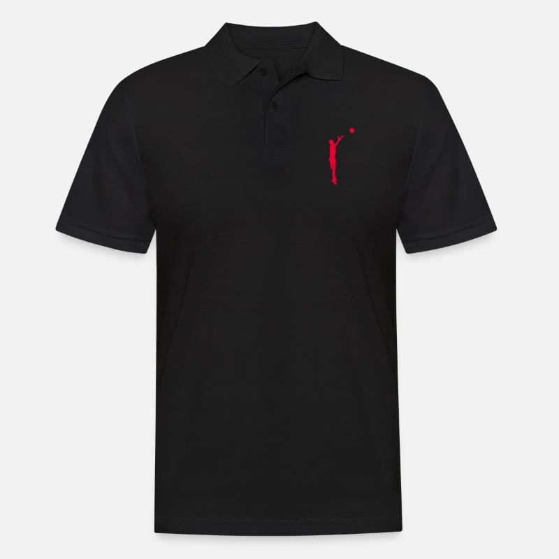 Basketballspieler - Männer Poloshirt - Schwarz