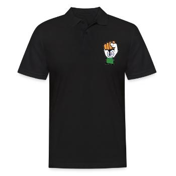 Poing du drapeau de l’Inde - Polo Homme - noir - Devant - Kai (181cm)