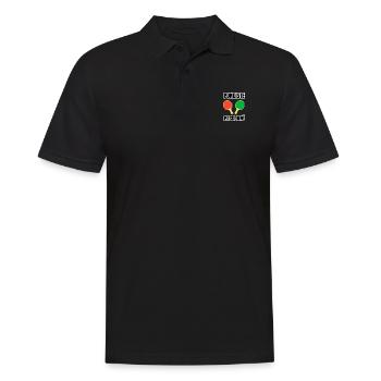 pongiste passionné - Polo Homme - noir - Devant - Kai (181cm)
