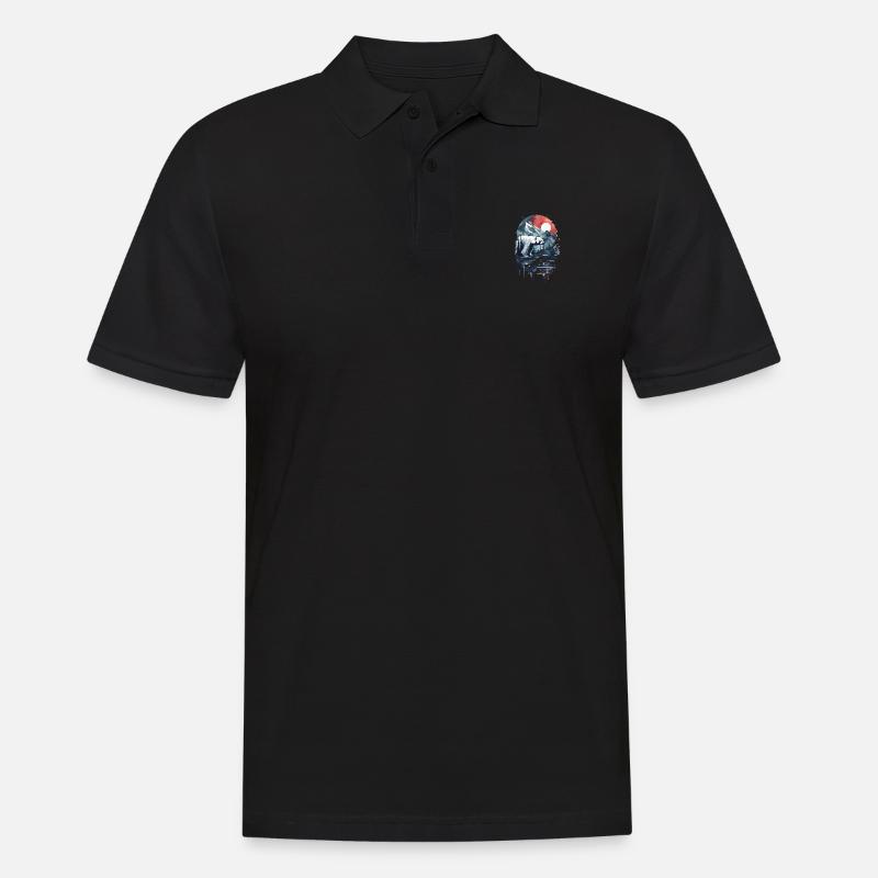 Polar Bär - Männer Poloshirt - Schwarz