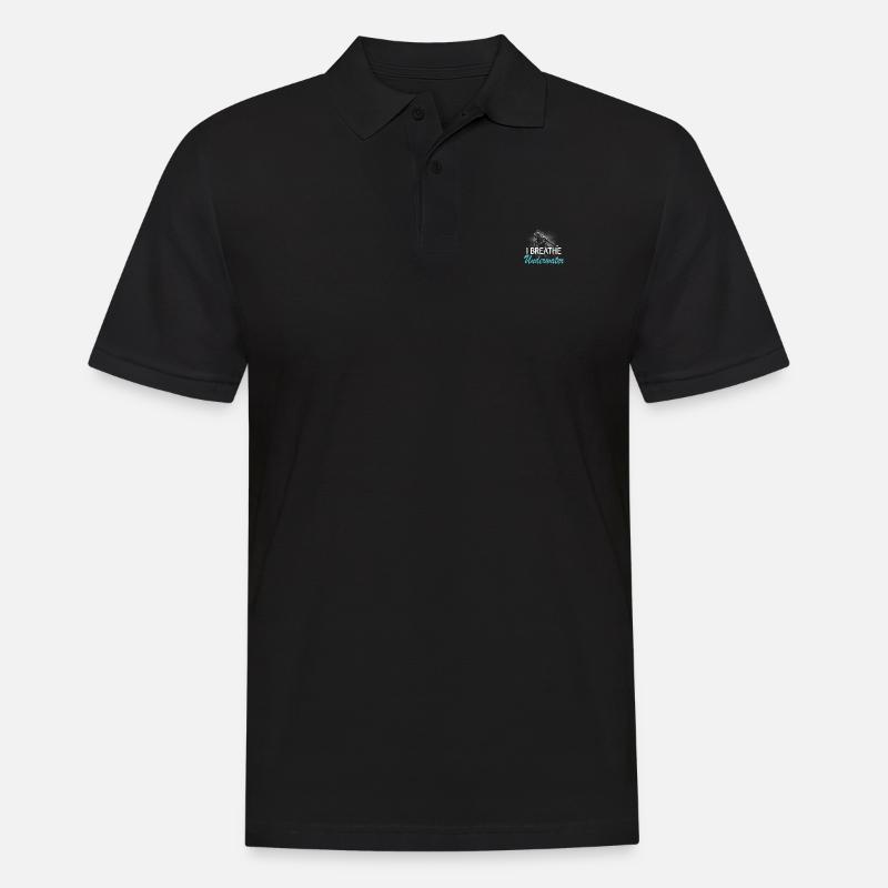 Ich atme unter Wasser - Männer Poloshirt - Schwarz