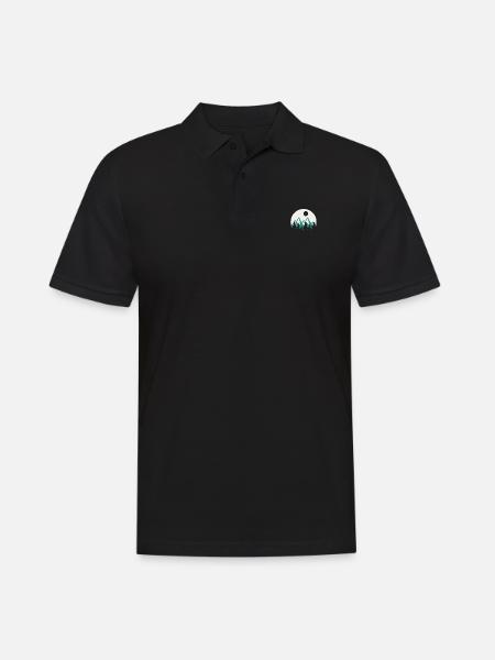 Travel - Männer Poloshirt - Schwarz