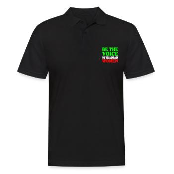 Be the voice of iranian women - Men's Polo Shirt - black - Front - Kai (181cm)