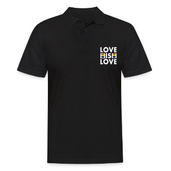 Love is love - Männer Poloshirt - Schwarz - Vorne - Kai (181cm)