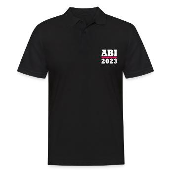 Abi 2023 - Männer Poloshirt - Schwarz - Vorne - Kai (181cm)
