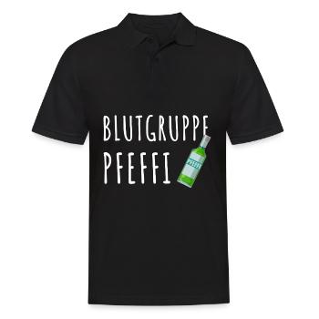 Pfefferminz Likör Pfeffi Vatertag Sauf - Männer Poloshirt - Schwarz - Vorne - Kai (181cm)
