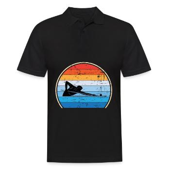 Retro Billard Snooker Pool Billard - Männer Poloshirt - Schwarz - Vorne - Kai (181cm)