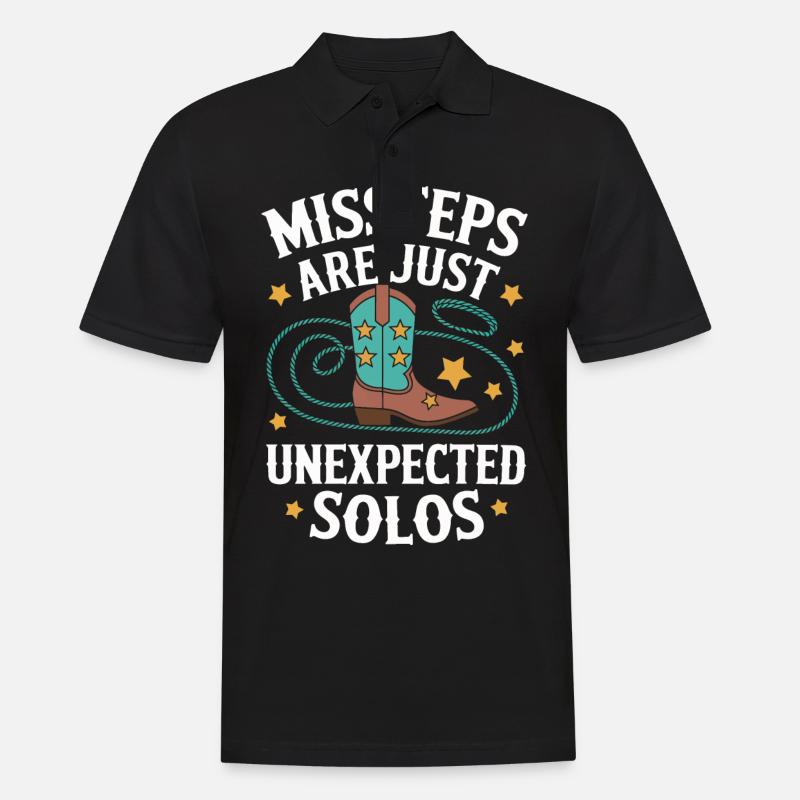 Line Dancing Dancing Dancers - Men's Polo Shirt - black