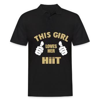 HiiT - Männer Poloshirt - Schwarz - Vorne - Kai (181cm)