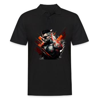 Badass anti-hero, cool daredevil - Men's Polo Shirt - black - Front - Kai (181cm)