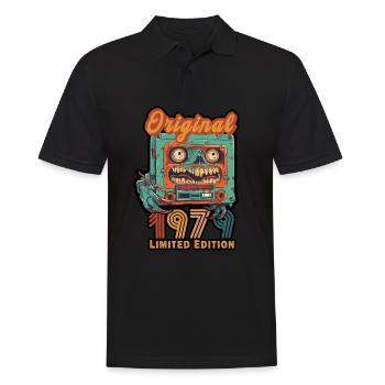 Original 1979 édition limitée Cassette anniversaire - Polo Homme - noir - Devant - Kai (181cm)