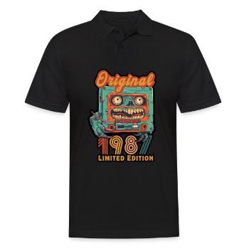 Original 1987 édition limitée cassette Vintage - Polo Homme - noir - Devant - Kai (181cm)