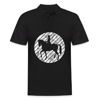 Dressage Cavalier de dressage Cheval d’équitation - Polo Homme - noir - Devant - Kai (181cm)