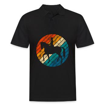 Dressage Cavalier de dressage Cheval d’équitation - Polo Homme - noir - Devant - Kai (181cm)