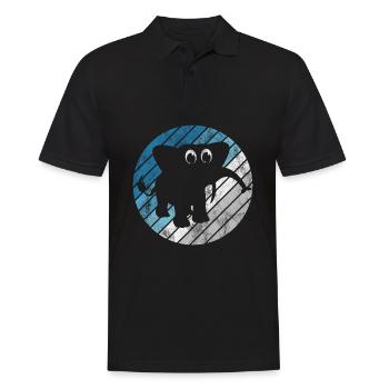 Eléphant éléphant pour enfants - Polo Homme - noir - Devant - Kai (181cm)