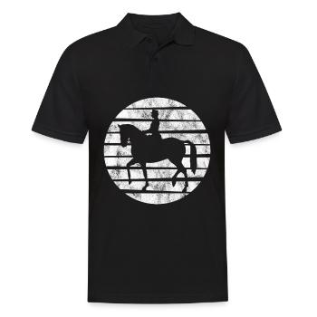 Dressage Cavalier de dressage Cheval d’équitation - Polo Homme - noir - Devant - Kai (181cm)