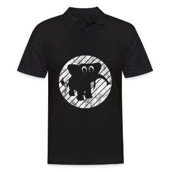 Eléphant éléphant pour enfants - Polo Homme - noir - Devant - Kai (181cm)