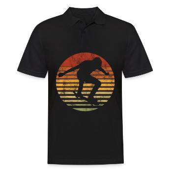 Skateboarder Skateboard Skater Skate Skateing - Polo Homme - noir - Devant - Kai (181cm)