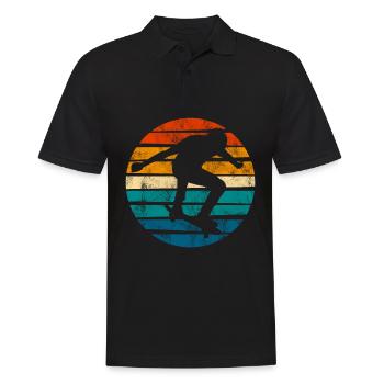 Skateboarder Skateboard Skater Skate Skateing - Polo Homme - noir - Devant - Kai (181cm)