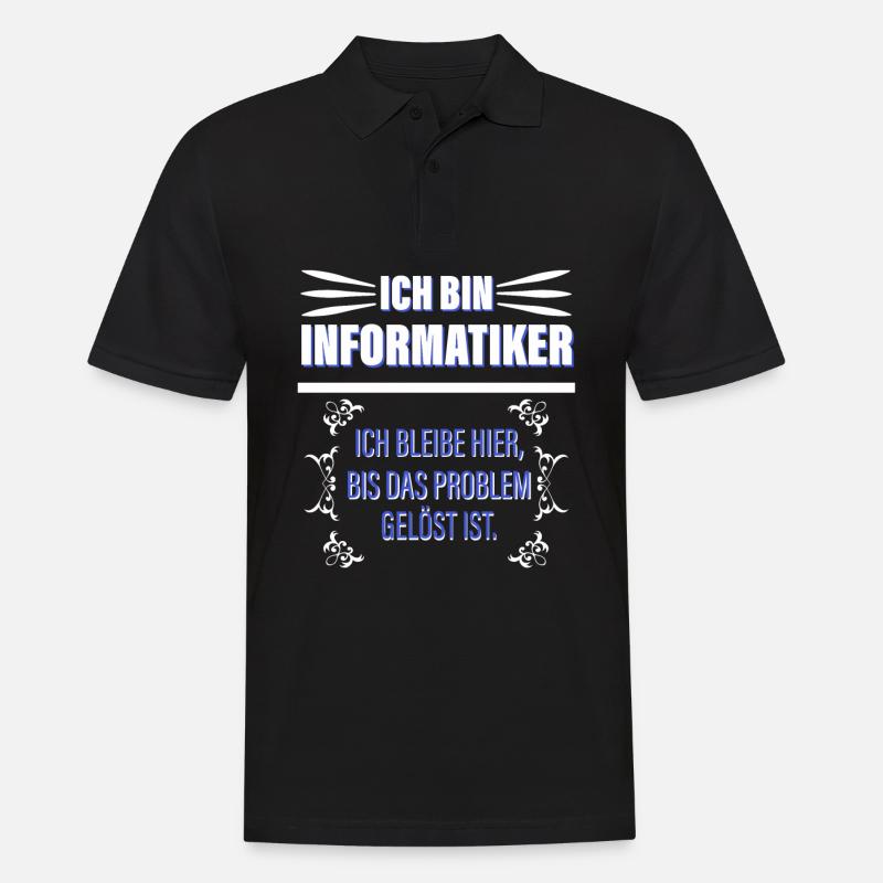 Ich Bin Informatiker - Männer Poloshirt - Schwarz