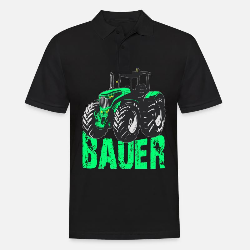 Bauer - Männer Poloshirt - Schwarz
