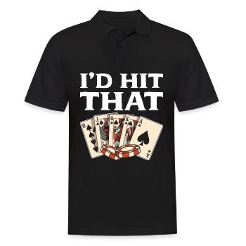 Blackjack Black Jack - Männer Poloshirt - Schwarz - Vorne - Kai (181cm)
