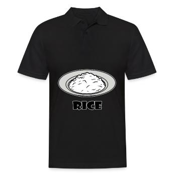 Riz - riz - manger du riz - Polo Homme - noir - Devant - Kai (181cm)
