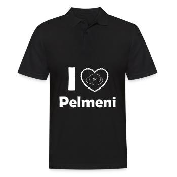 I Love Pelmeni - Männer Poloshirt - Schwarz - Vorne - Kai (181cm)