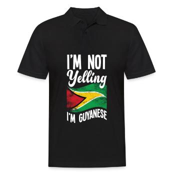 Ich Bin Guyaner Lustiger Guyaner - Männer Poloshirt - Schwarz - Vorne - Kai (181cm)