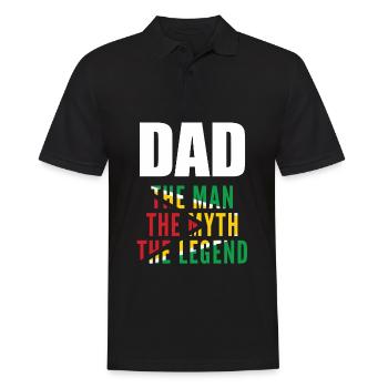 Papa Guyanais - Polo Homme - noir - Devant - Kai (181cm)