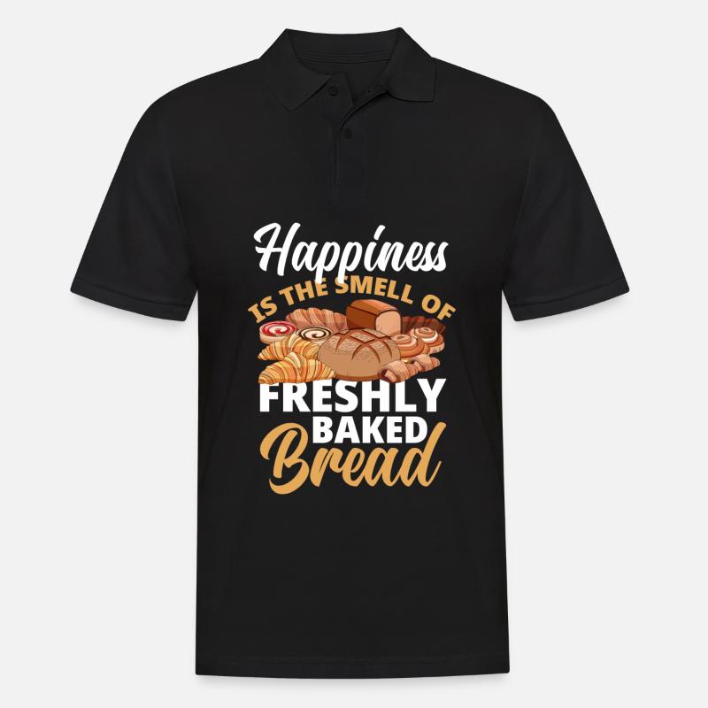 Lustiges Hobby Bäcker Geschenk - Männer Poloshirt - Schwarz