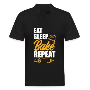 Funny Hobby Baker Gift - Men's Polo Shirt - black - Front - Kai (181cm)