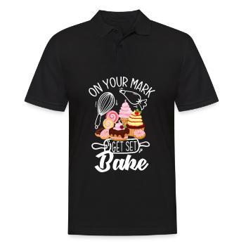 Funny Hobby Baker Gift - Men's Polo Shirt - black - Front - Kai (181cm)