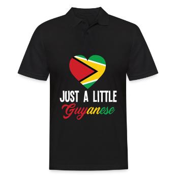 Nur Ein Bisschen Guyanisch Guyana - Männer Poloshirt - Schwarz - Vorne - Kai (181cm)