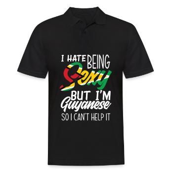 Guyanese Guyana - Men's Polo Shirt - black - Front - Kai (181cm)