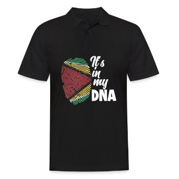 Guyanais c’est la guyane dans mon ADN - Polo Homme - noir - Devant - Kai (181cm)