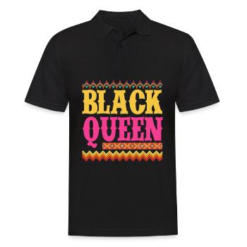 Mélanine Afro-Américaine Femme Afro-Américaine - Polo Homme - noir - Devant - Kai (181cm)