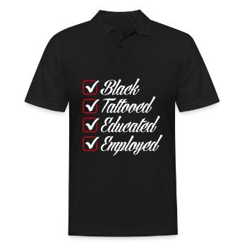 Mélanine Afro-Américaine Femme Afro-Américaine - Polo Homme - noir - Devant - Kai (181cm)