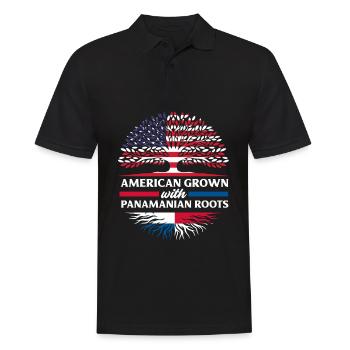 Lustiges Panama Panamaer Panamaerin Geschenk - Männer Poloshirt - Schwarz - Vorne - Kai (181cm)
