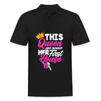 Homeowner Home Purchase Gift - Men's Polo Shirt - black - Front - Kai (181cm)
